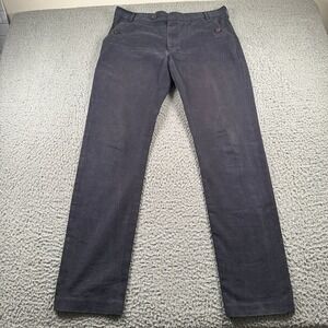 Percival Trousers Mens‎ 36 Navy 100% Cotton Casual Chino Buttons Front Pockets